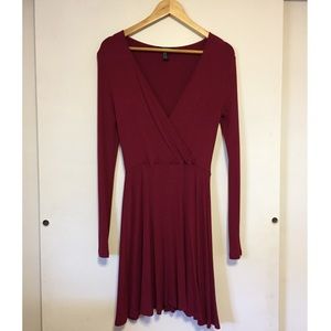 Forever 21 Burgundy Dress